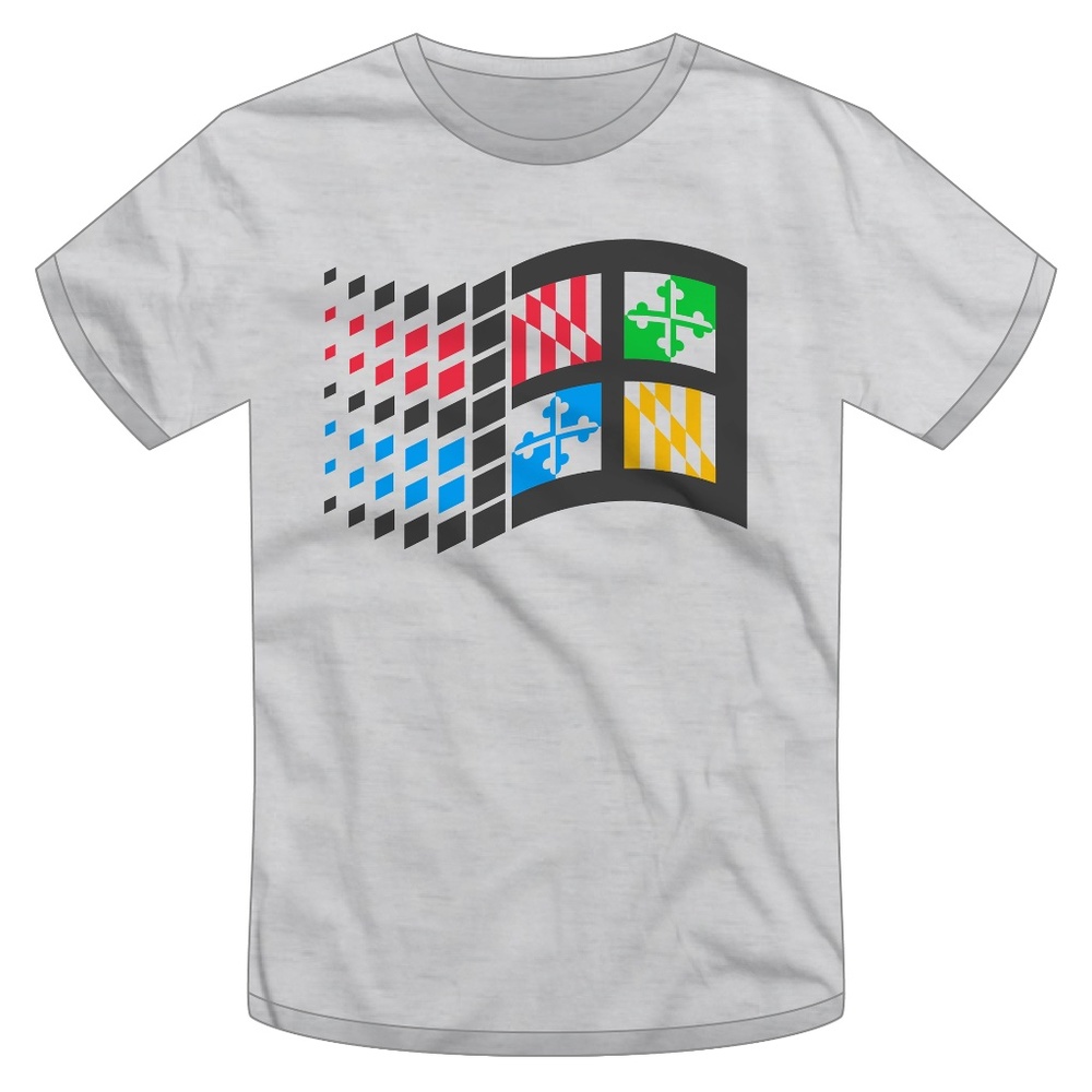 Maryland Flag / Vaporwave T-shirt